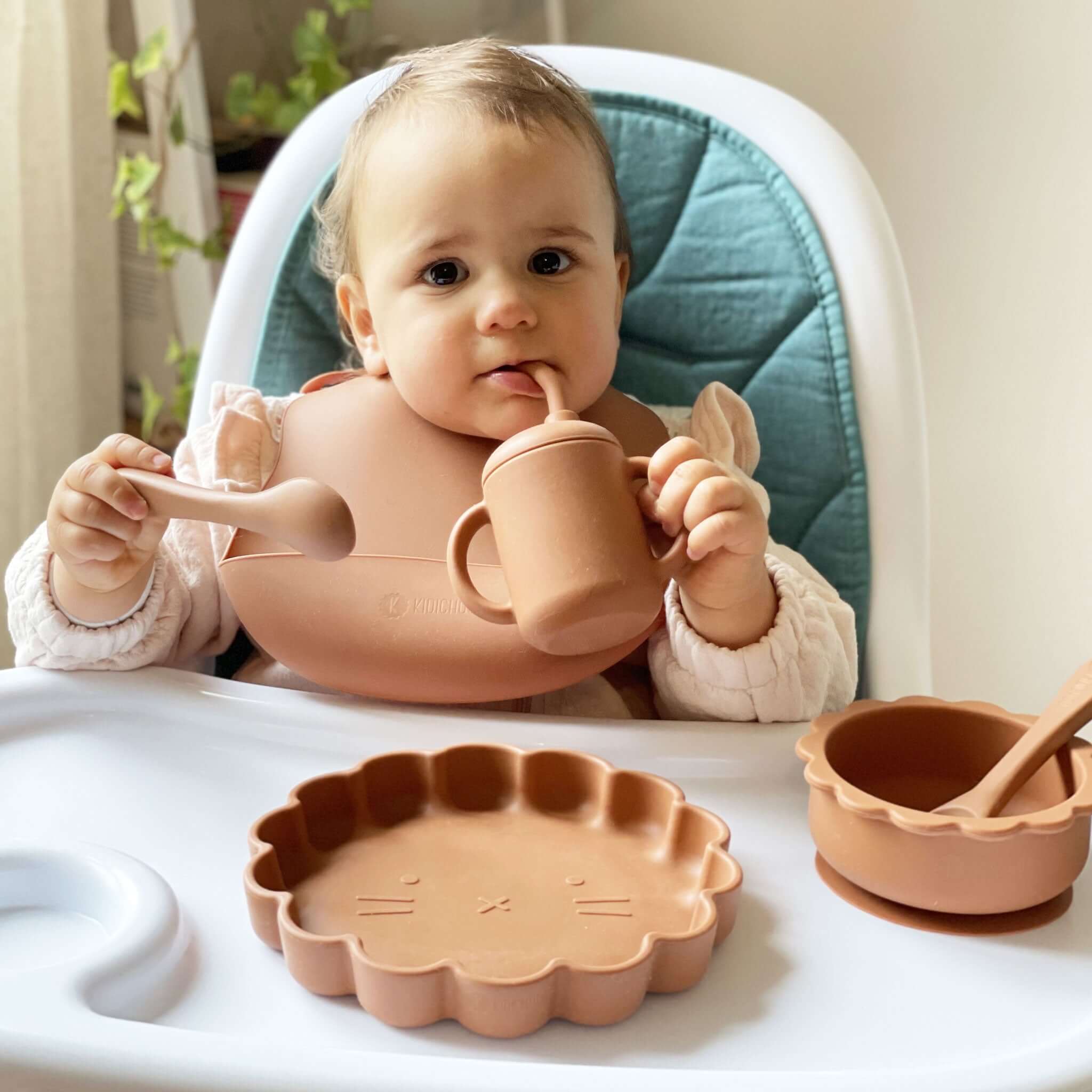 Bols À Succion En Silicone Pour Bébés,Imperméables, Alimentation De Bébé, Cuillère, Plats Pour
