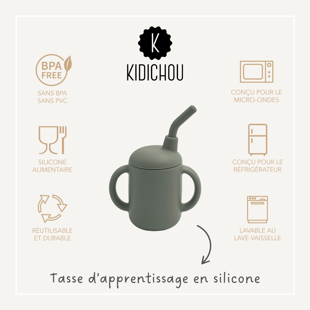 tasse en silicone vert