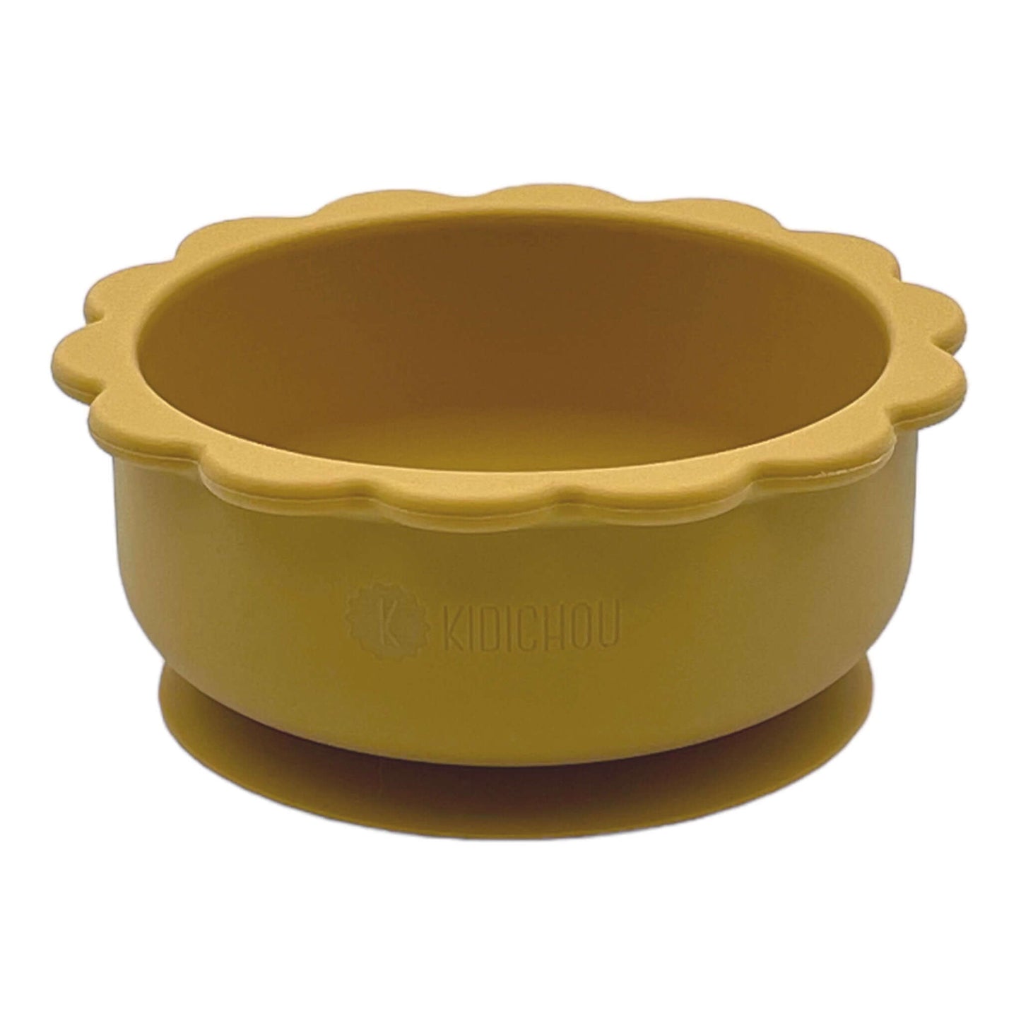 bol en silicone moutarde