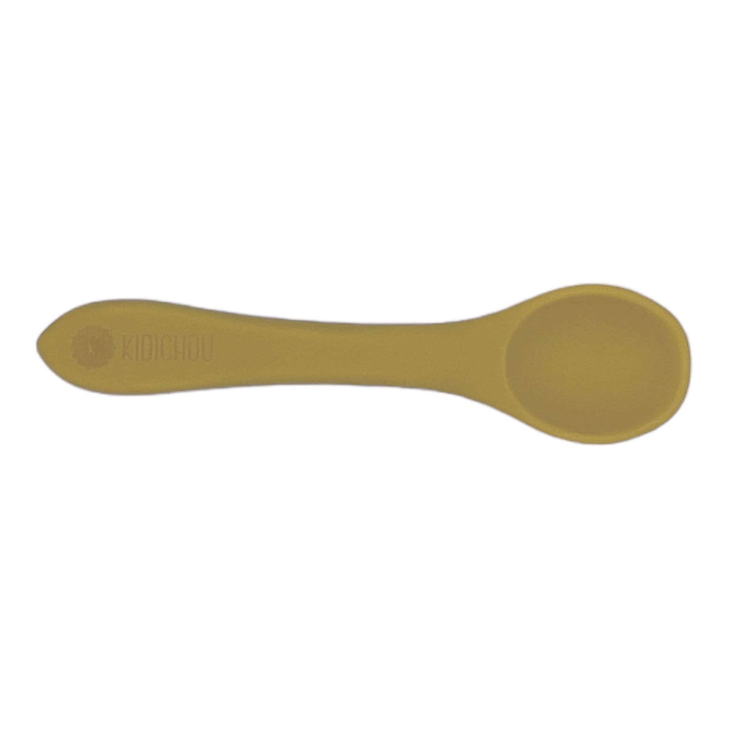 cuillere en silicone moutarde