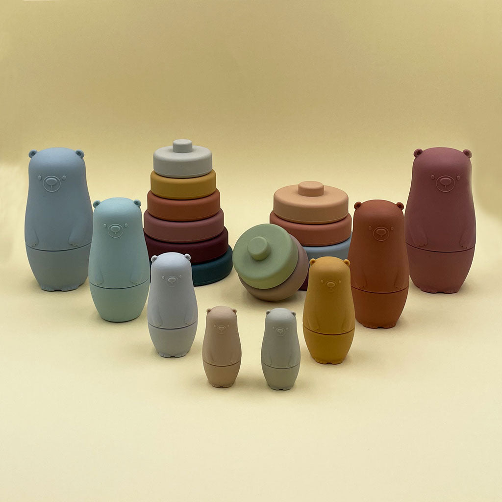 jouet à empiler en silicone
