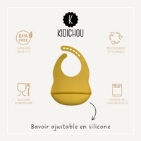 Bavoir ajustable en silicone Chiara