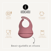 Bavoir ajustable en silicone Chiara