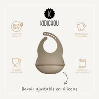 Bavoir ajustable en silicone Chiara