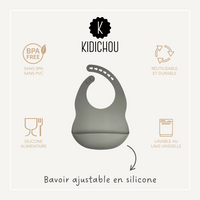 Bavoir ajustable en silicone Chiara