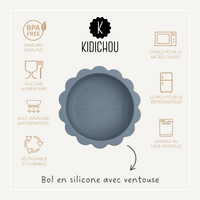 Bol en silicone avec ventouse Kemron