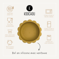 Bol en silicone avec ventouse Kemron