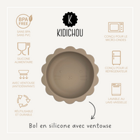 Bol en silicone avec ventouse Kemron