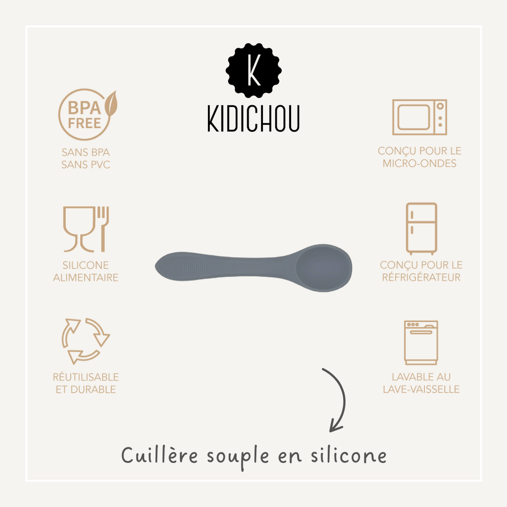 Cuillère souple en silicone Noah
