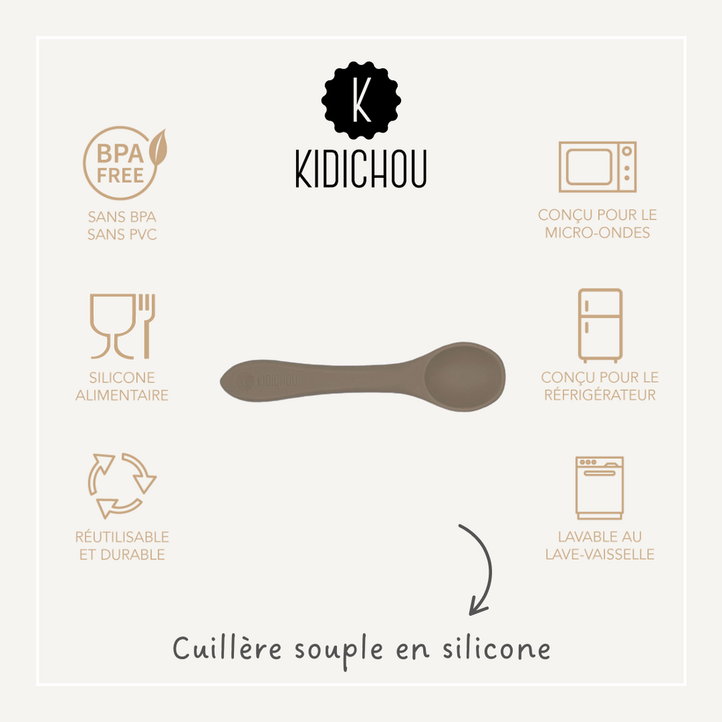 Cuillère souple en silicone Noah