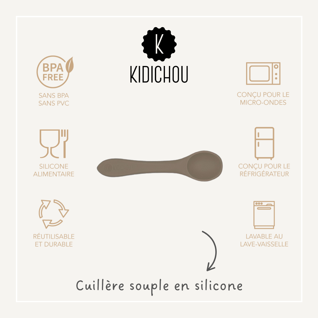 Cuillère souple en silicone Noah