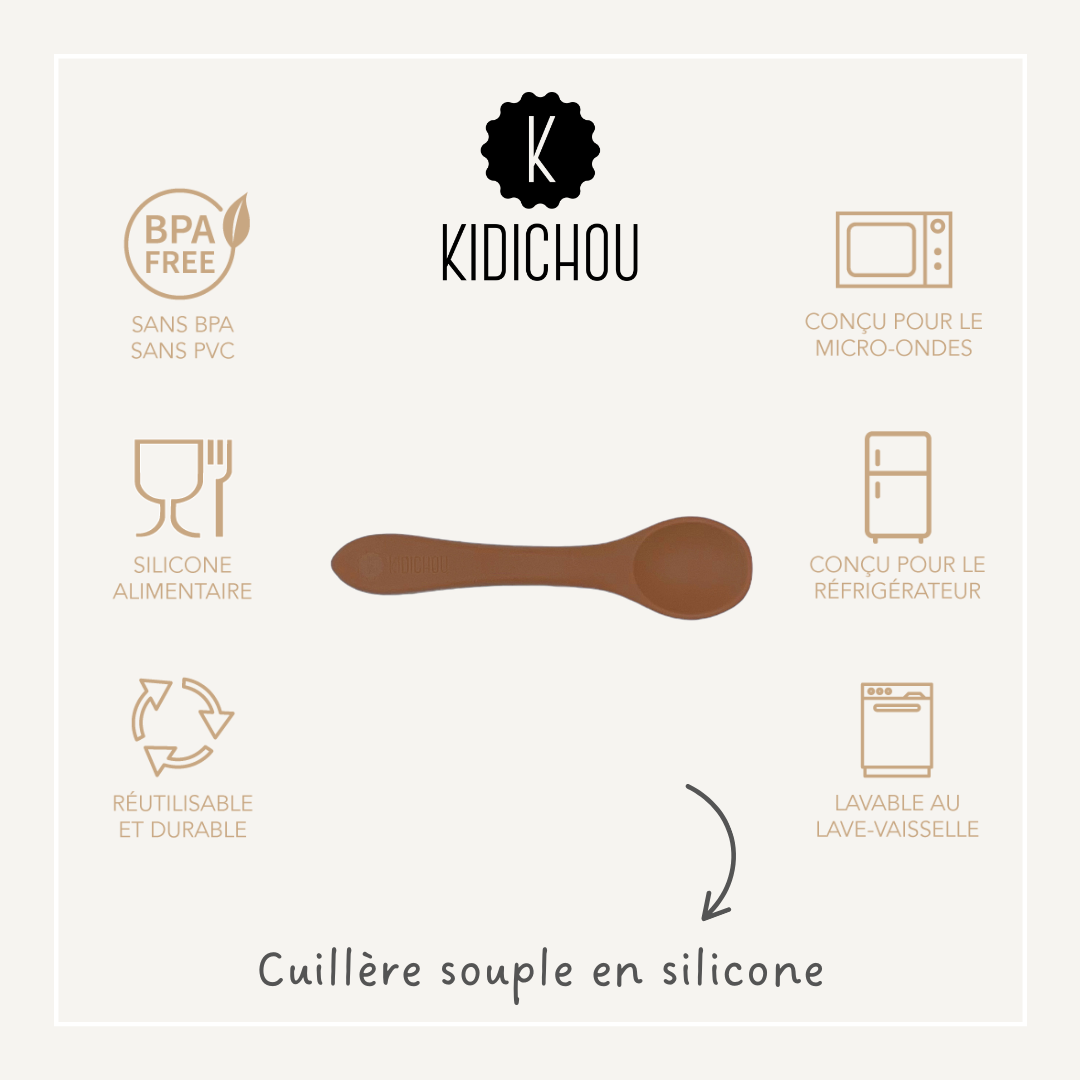 Cuillère souple en silicone Noah