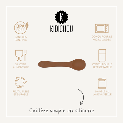cuillere en silicone terracotta