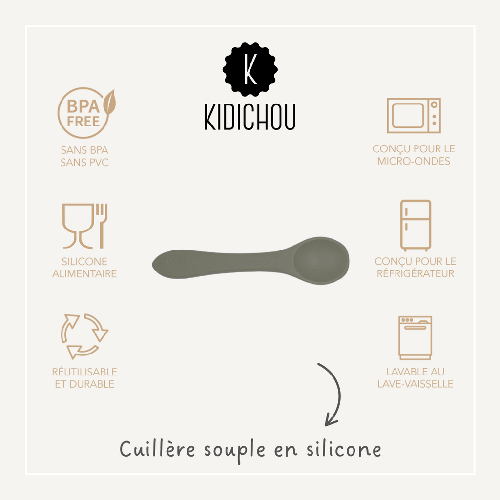 Cuillère souple en silicone Noah