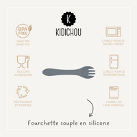 Fourchette souple en silicone Lyrio