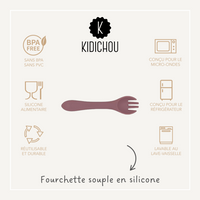 Fourchette souple en silicone Lyrio
