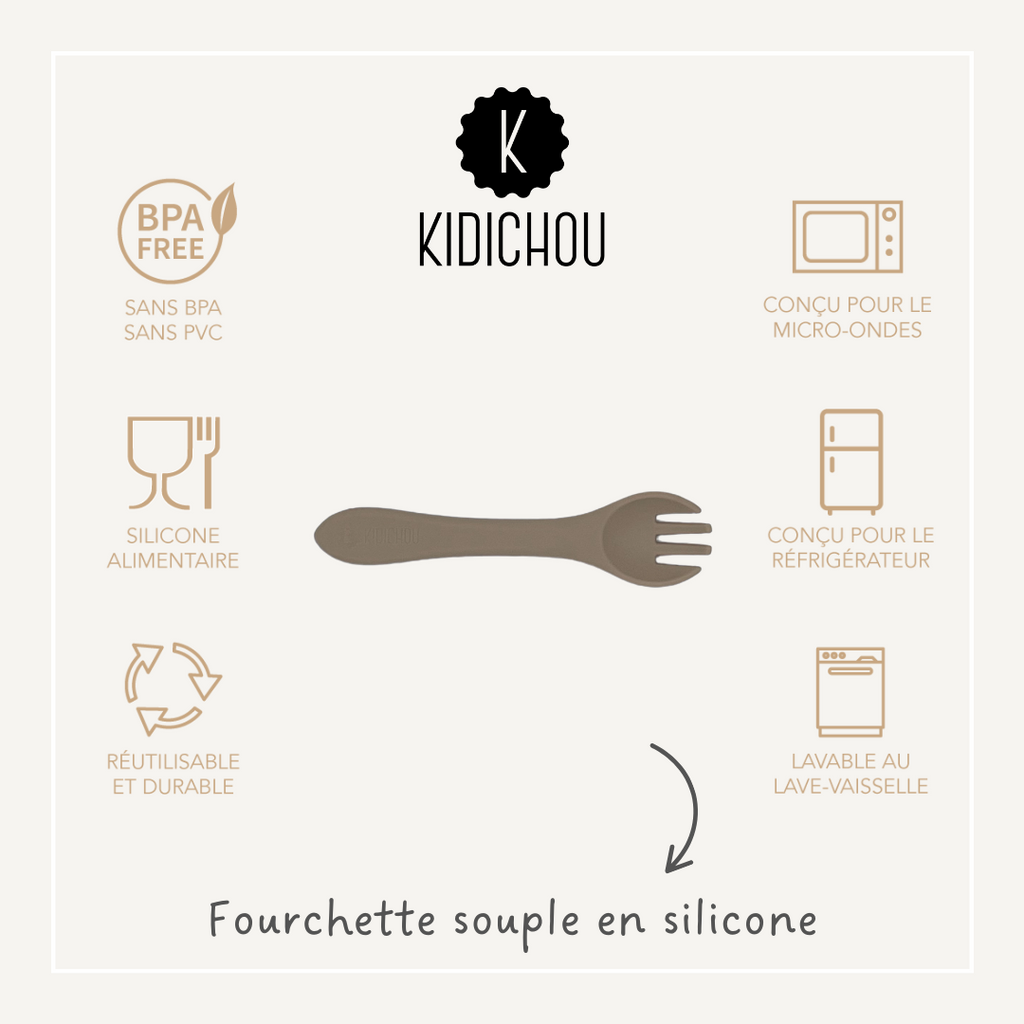 Fourchette souple en silicone Lyrio