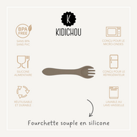 Fourchette souple en silicone Lyrio