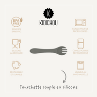 Fourchette souple en silicone Lyrio