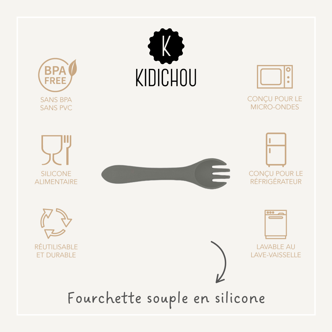 Fourchette souple en silicone Lyrio