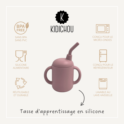 tasse en silicone rose