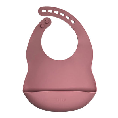 Bavoir ajustable en silicone Chiara (Bleu)