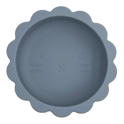 bol en silicone bleu