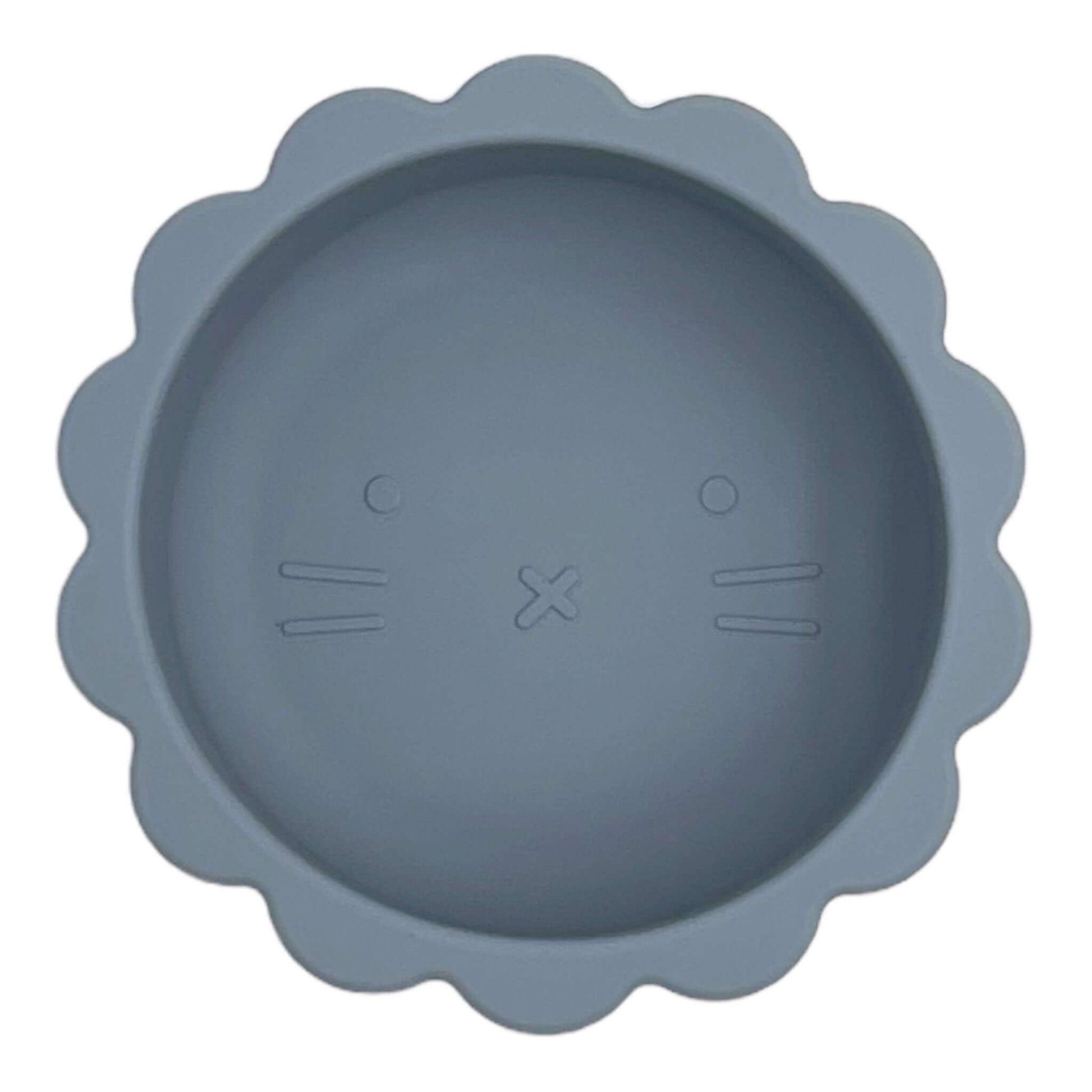 bol en silicone bleu