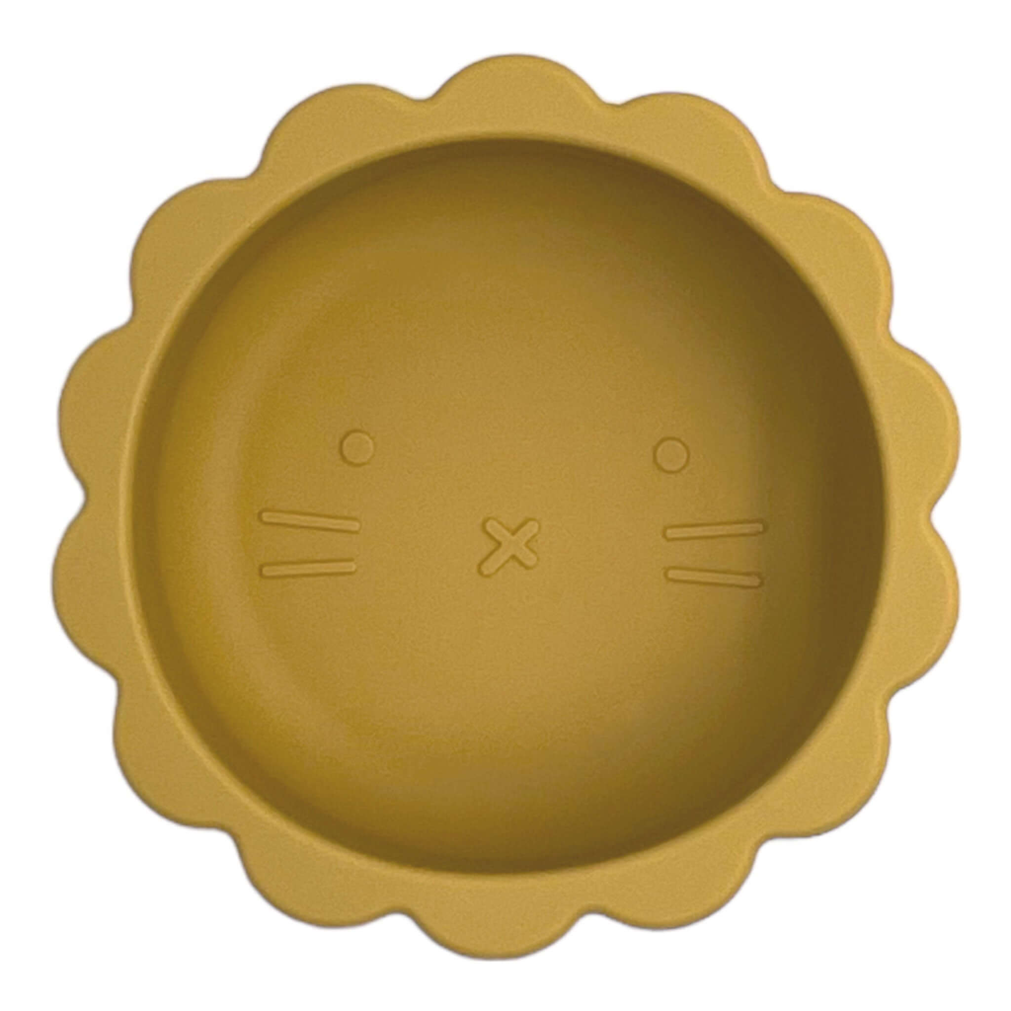 bol en silicone moutarde