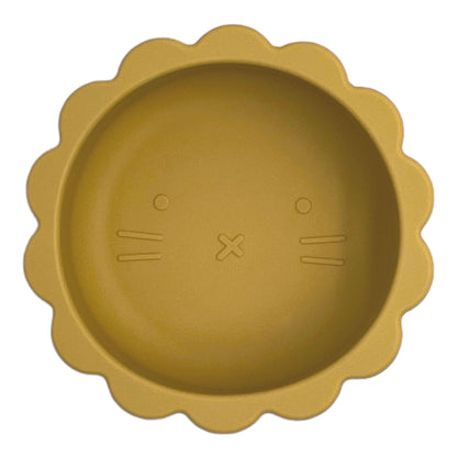 bol en silicone moutarde