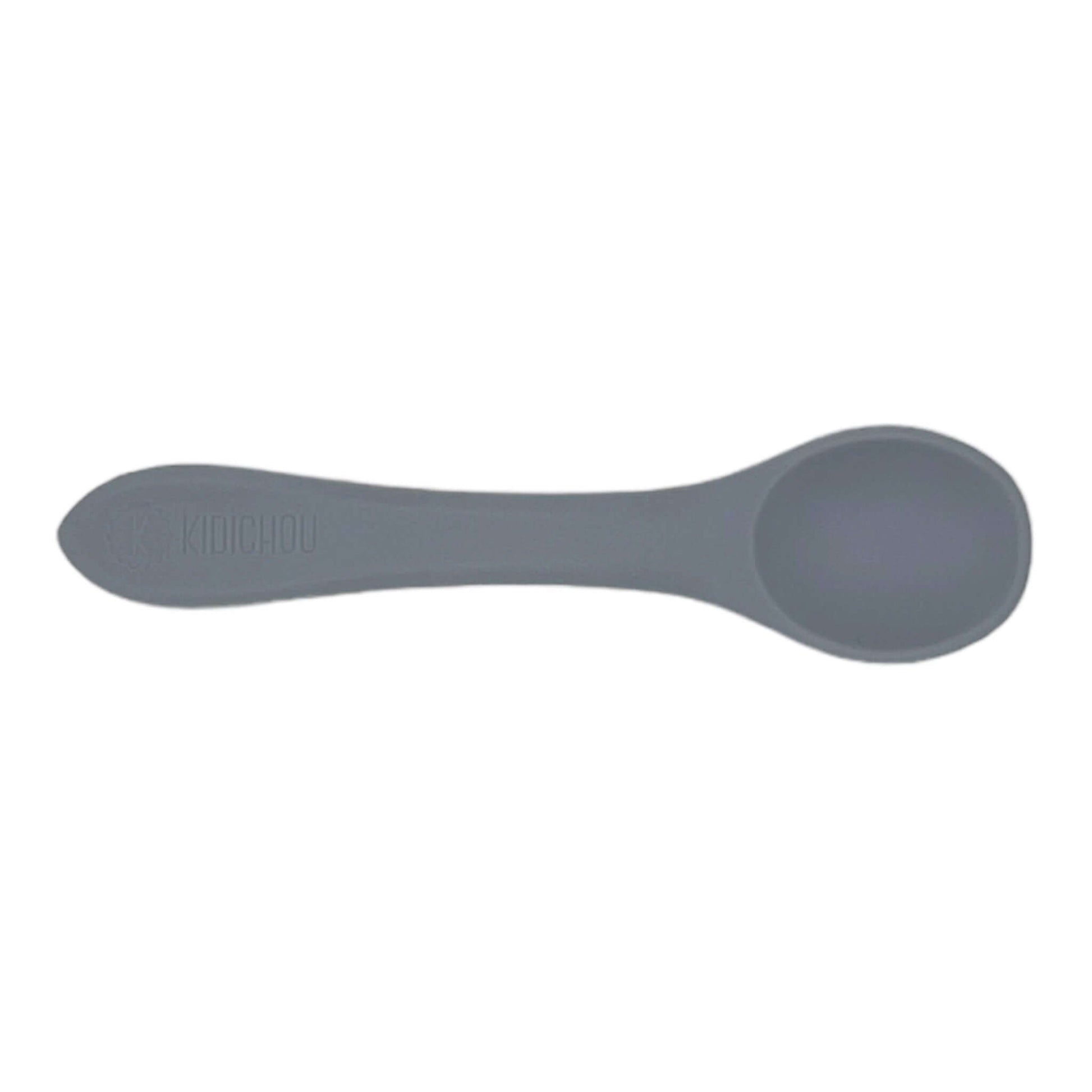 cuillere en silicone bleu