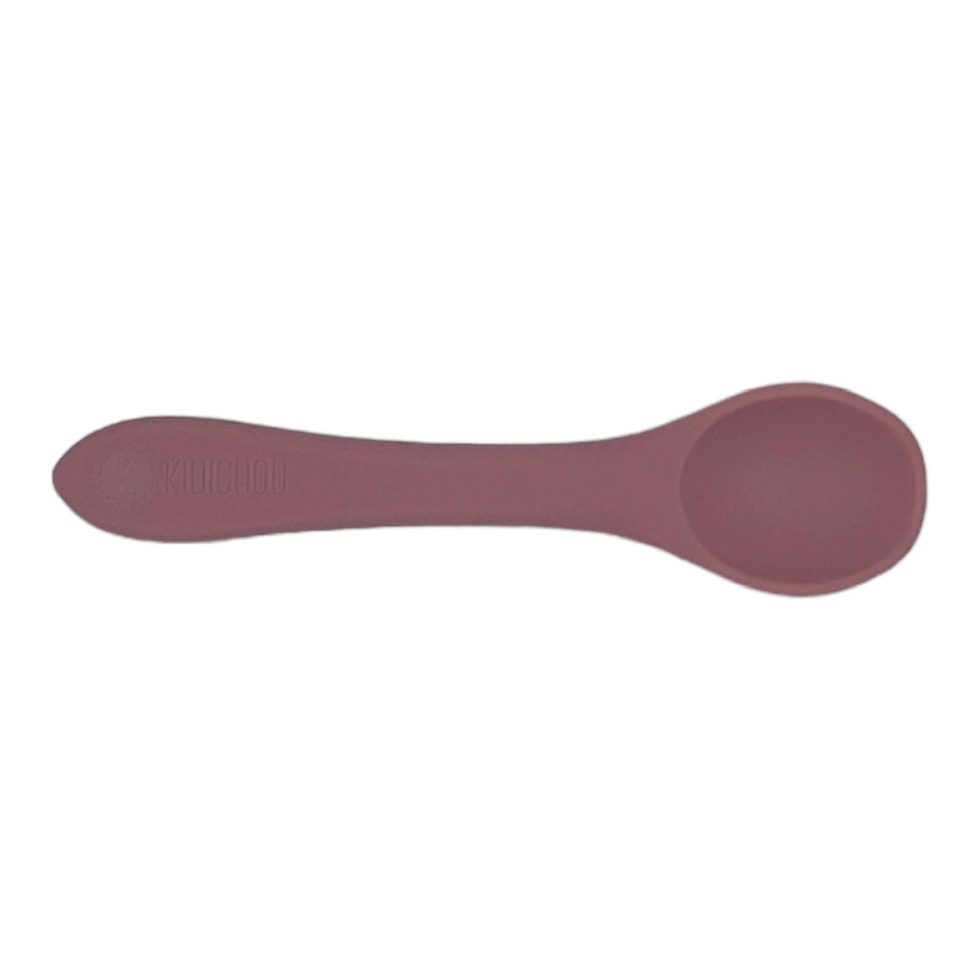 cuillère en silicone rose