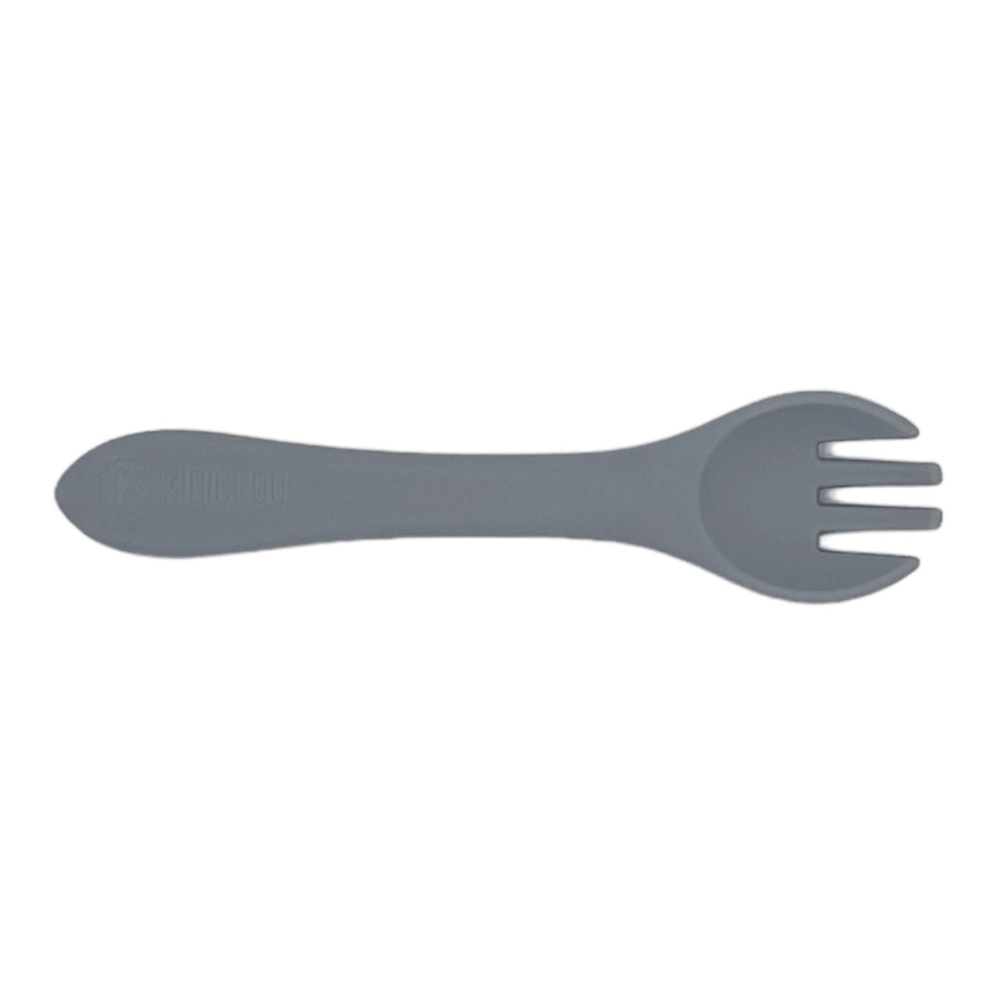 fourchette en silicone bleu