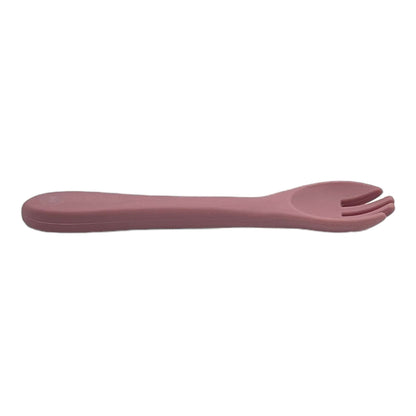 fourchette en silicone rose