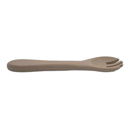fourchette en silicone taupe