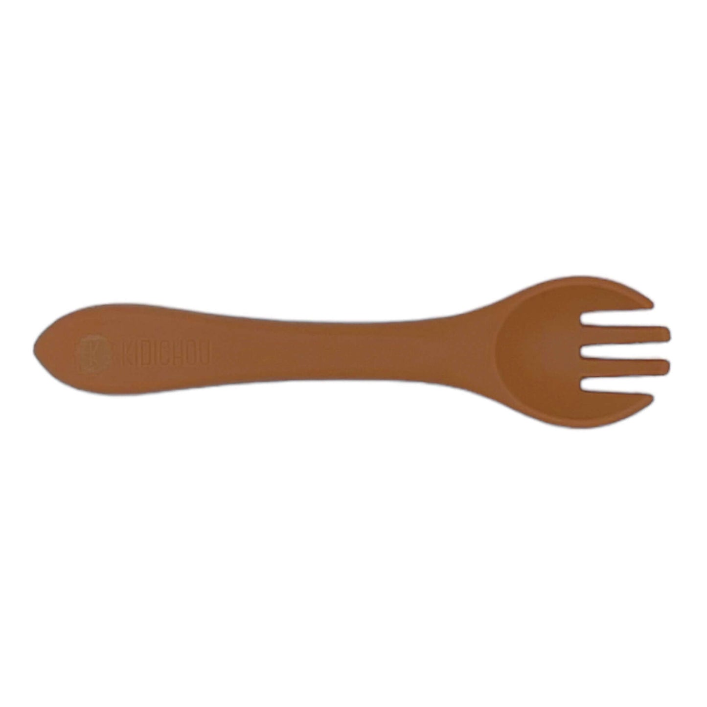 fourchette en silicone terracotta