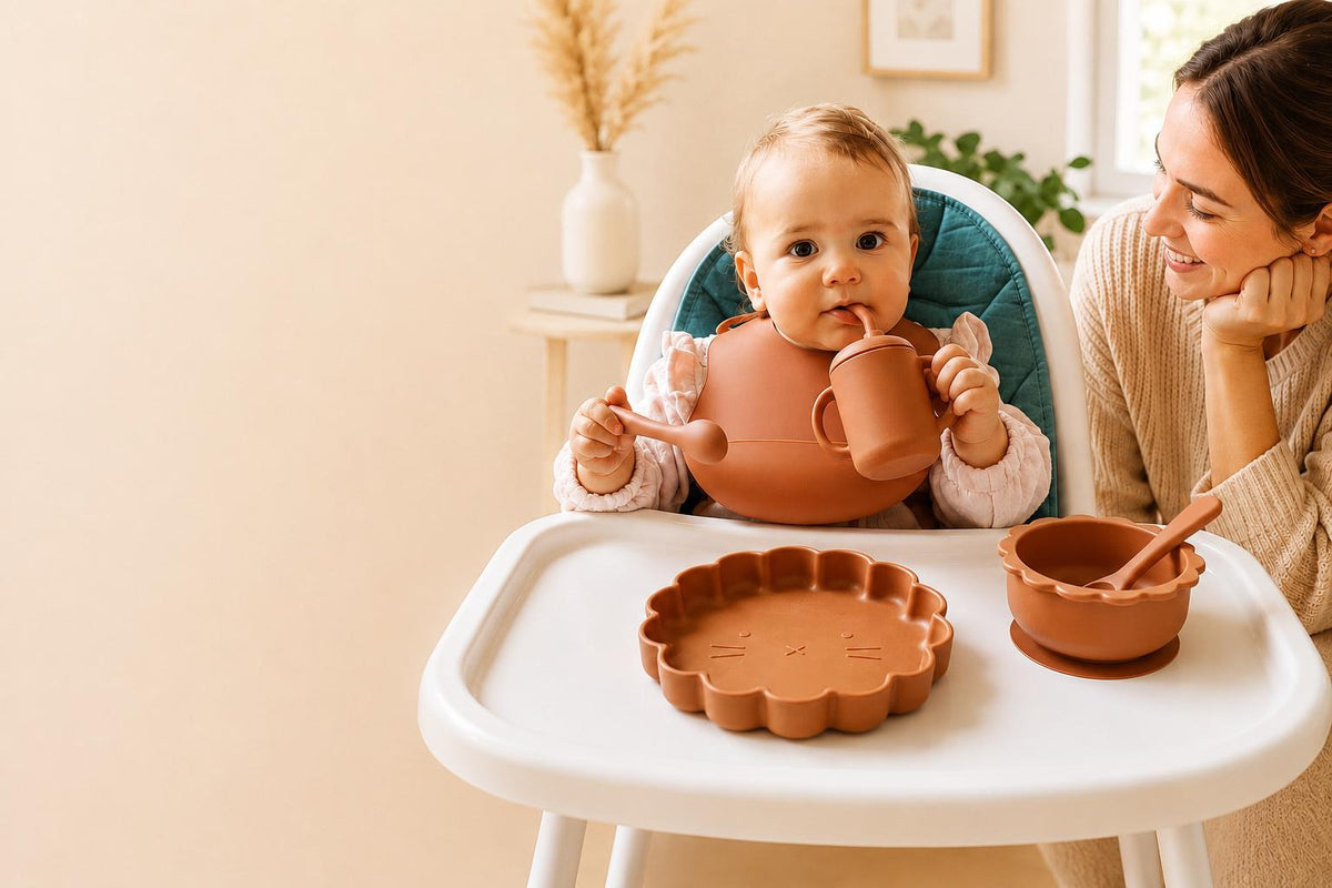 Ensemble de vaisselle en silicone pour bébé | ProÉcolo Ensemble de vaisselle en silicone pour bébé | ProÉcolo