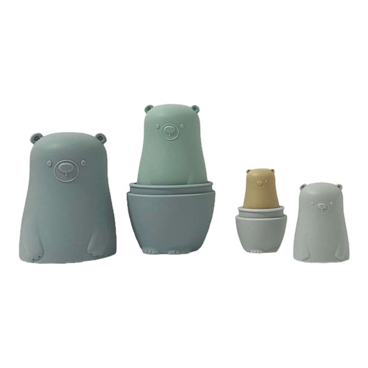 poupees gigognes ours en silicone bleu