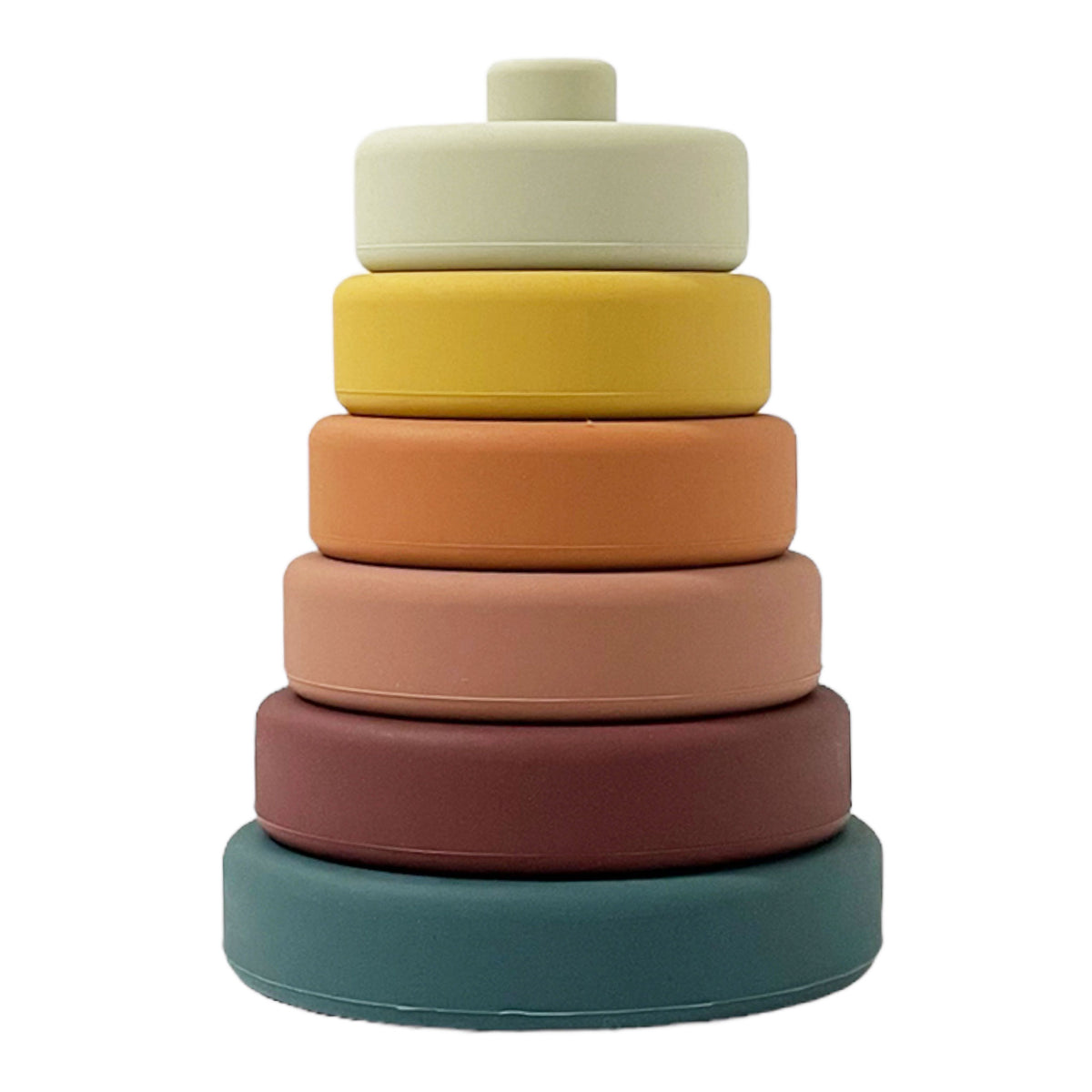 Pyramide avec anneaux à empiler en silicone Elyah