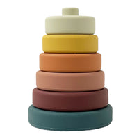 Pyramide avec anneaux à empiler en silicone Elyah