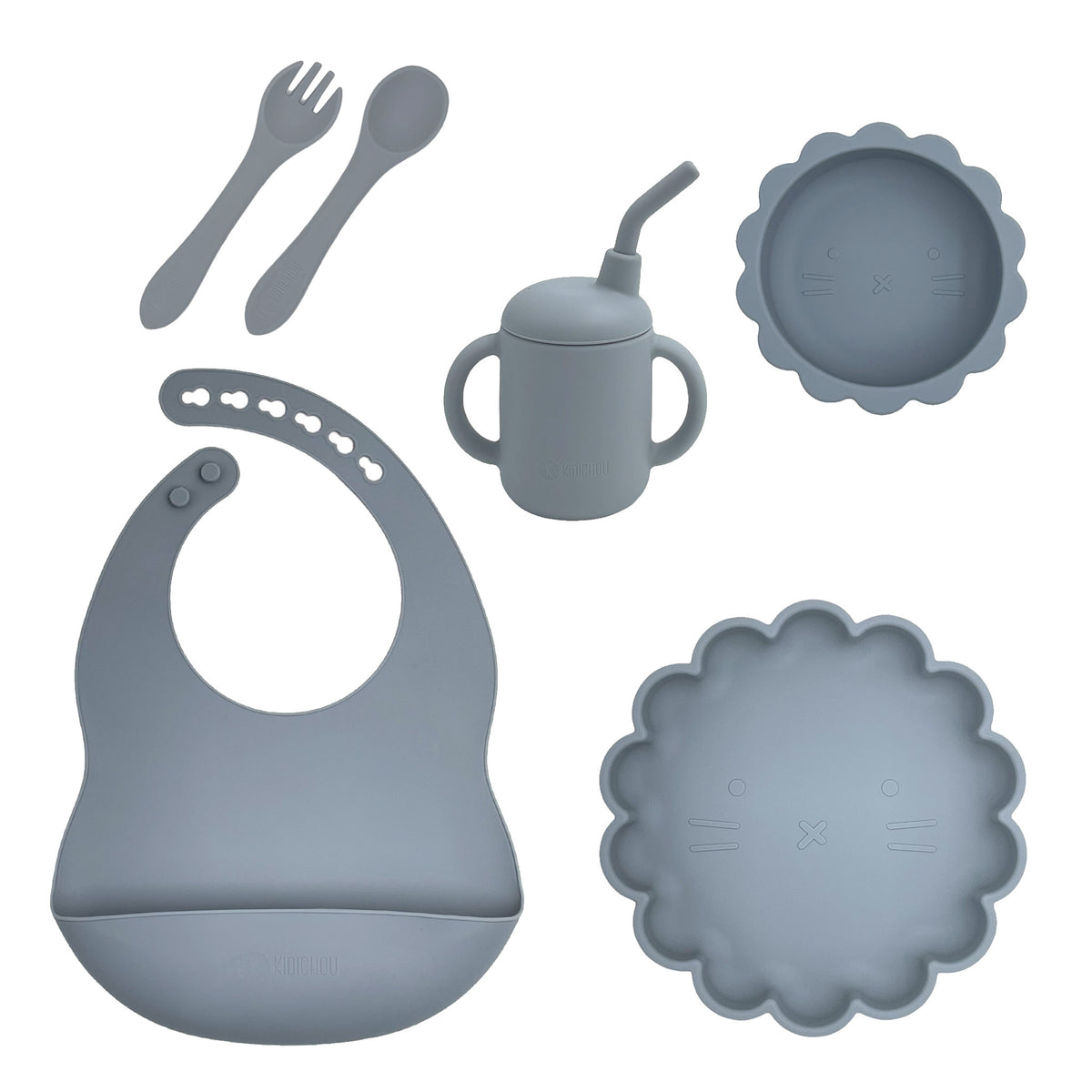 Set vaisselle en silicone 6 pièces Ysaé