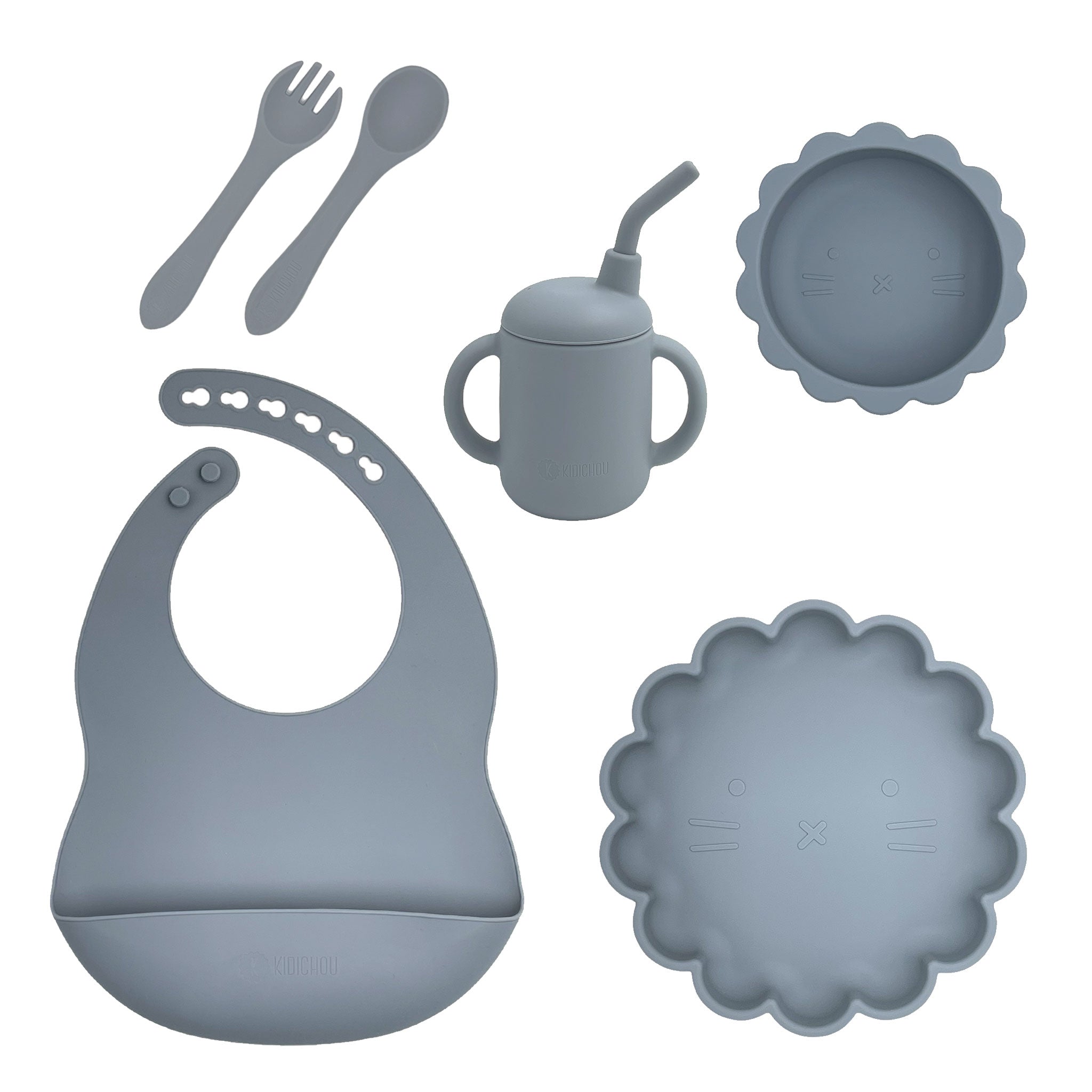 Set vaisselle en silicone 6 pièces Ysaé