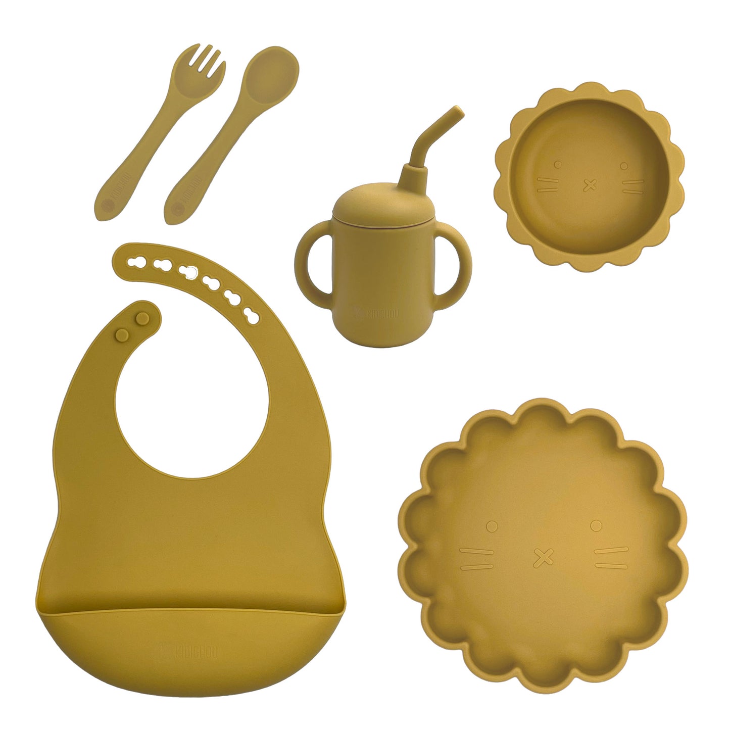 Set vaisselle en silicone 6 pièces Ysaé (Taupe)