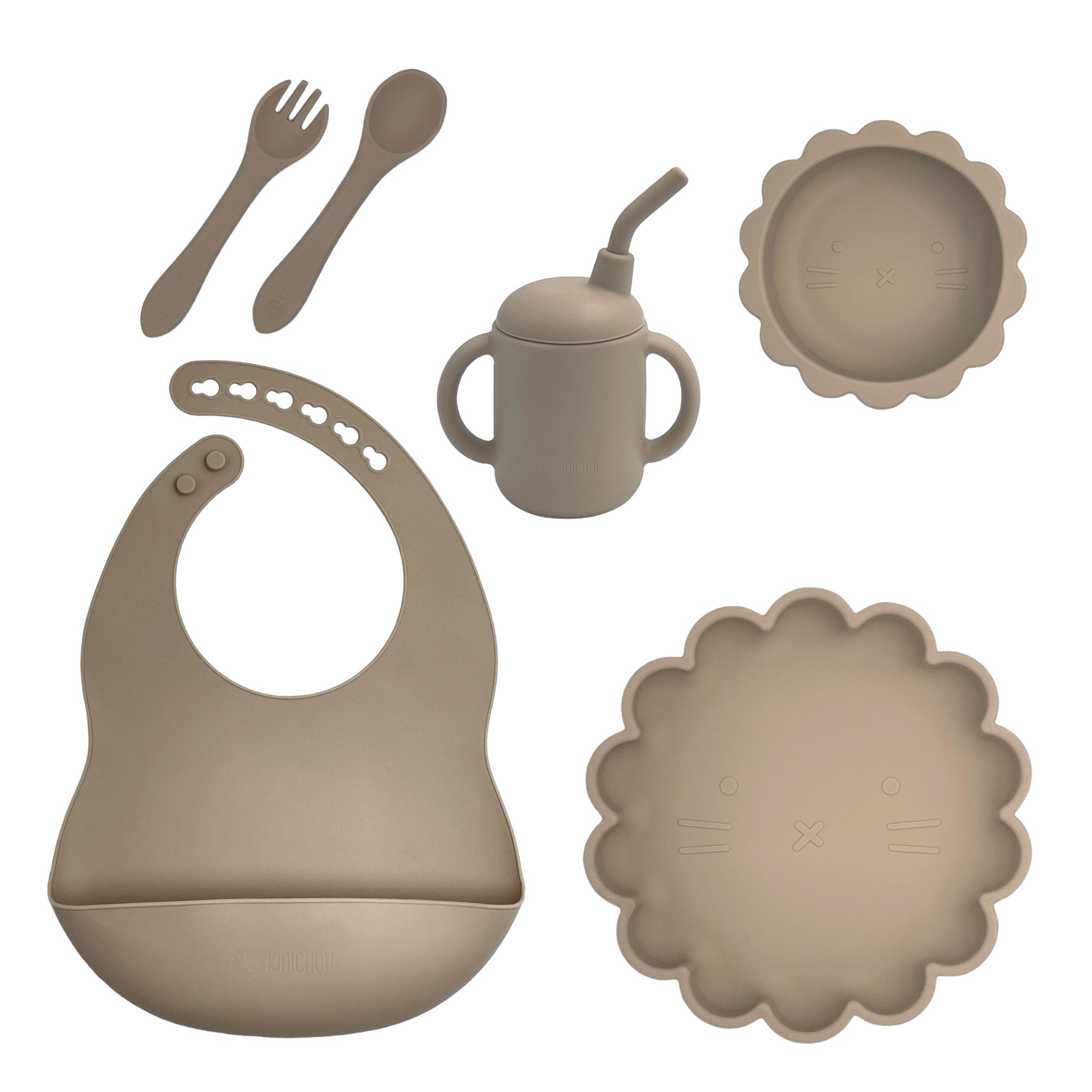 Set vaisselle en silicone 6 pièces Ysaé