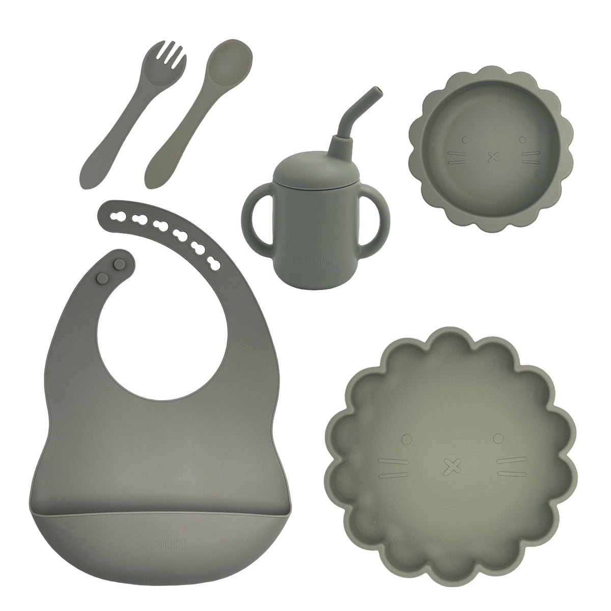 Set vaisselle en silicone 6 pièces Ysaé