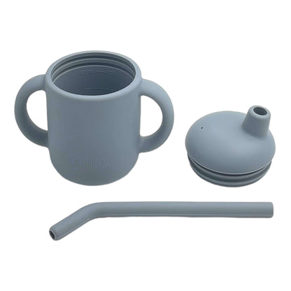 tasse en silicone bleu