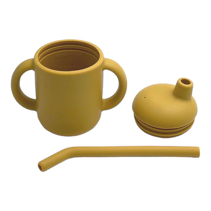 tasse en silicone moutarde