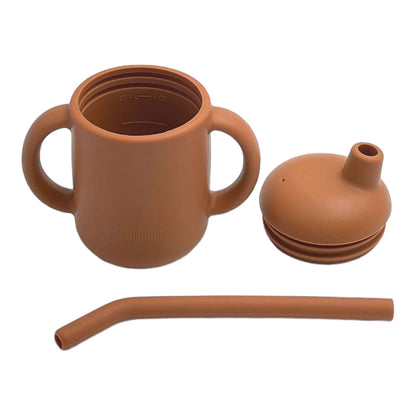 tasse en silicone terracotta